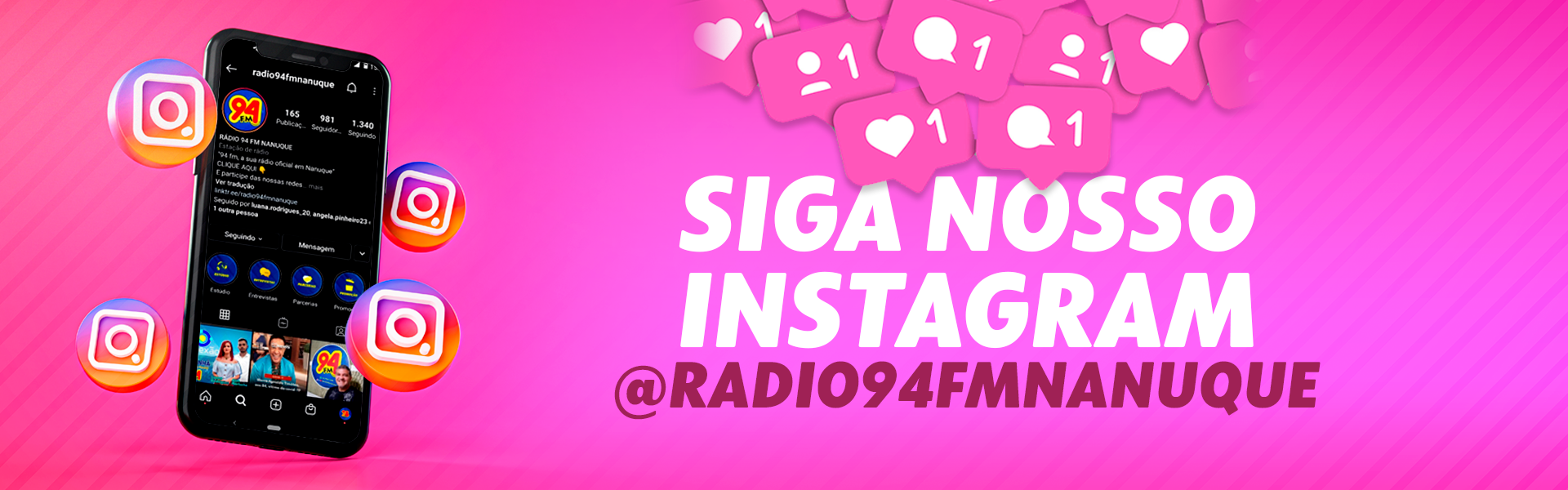 Siga nosso Instagram