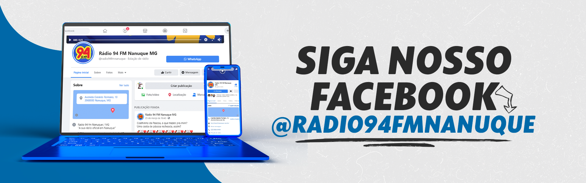 Siga nosso Facebook
