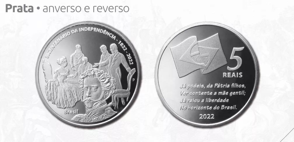 BC lança duas moedas para comemorar 200 anos da Independência do Brasil