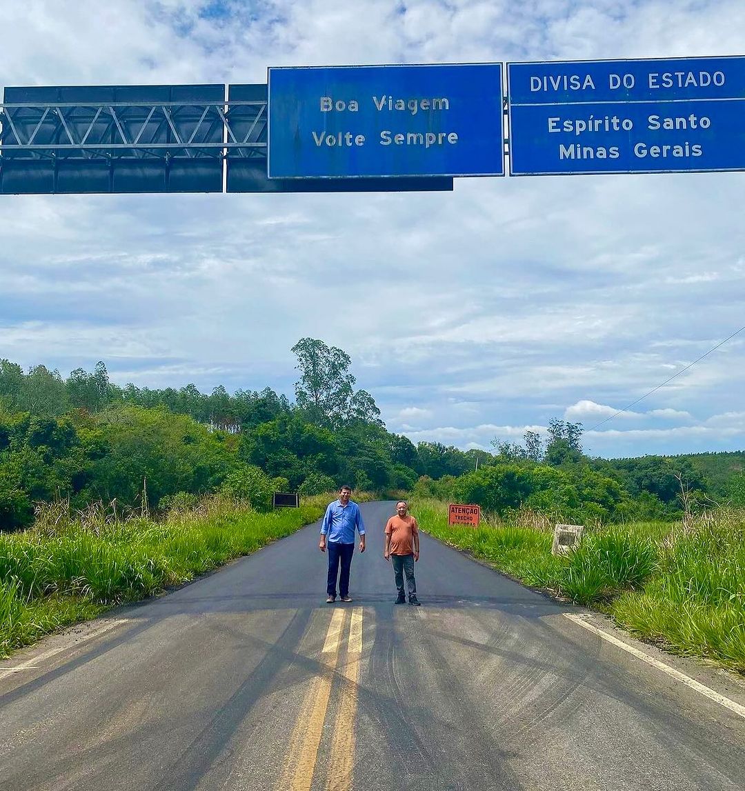 "Mais uma promessa cumprida em nossa gestão" Diz Gilson Coleta após asfaltamento da LMG-719 na divisa de minas com o Espirito santo ser concluído.
