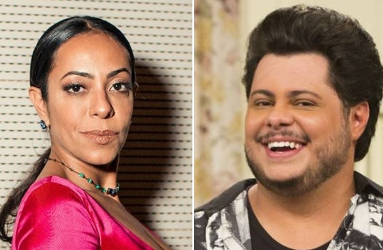 Samantha Schmütz e Marcus Majella saem no tapa nos bastidores do 'Vai Que Cola'