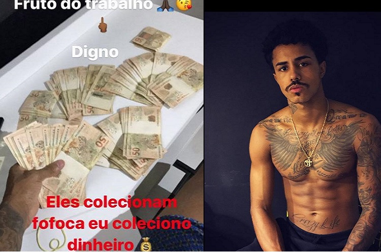 Após agressão, MC Livinho volta a ostentar notas de R$ 50 e manda indireta